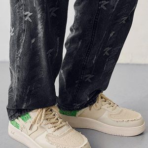 Concert Outfit Cashew Flower Patchwork Canvas Shoes