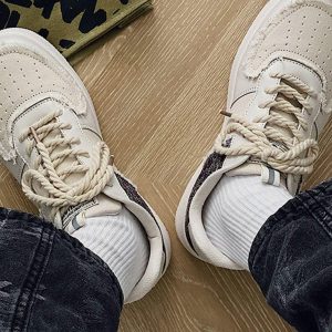 Concert Outfit Cashew Flower Patchwork Canvas Shoes