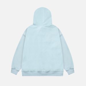 Concert Outfit Cat Contrast Color Hoodie