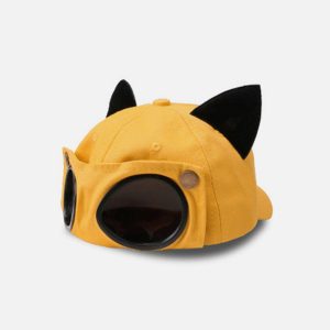 Concert Outfit Cat Ears Aviator Glasses Baseball Hat