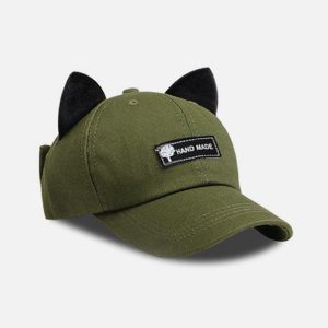 Concert Outfit Cat Ears Aviator Glasses Baseball Hat