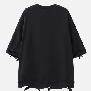 Concert Outfit Chain Decoration Distressed Tee