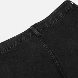 Concert Outfit Chain Design Big Pockets Cargo Jeans