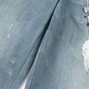 Concert Outfit Chains Print Jeans