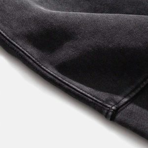 Concert Outfit Character Portrait Old Hip-Hop Loose Worn Hoodie