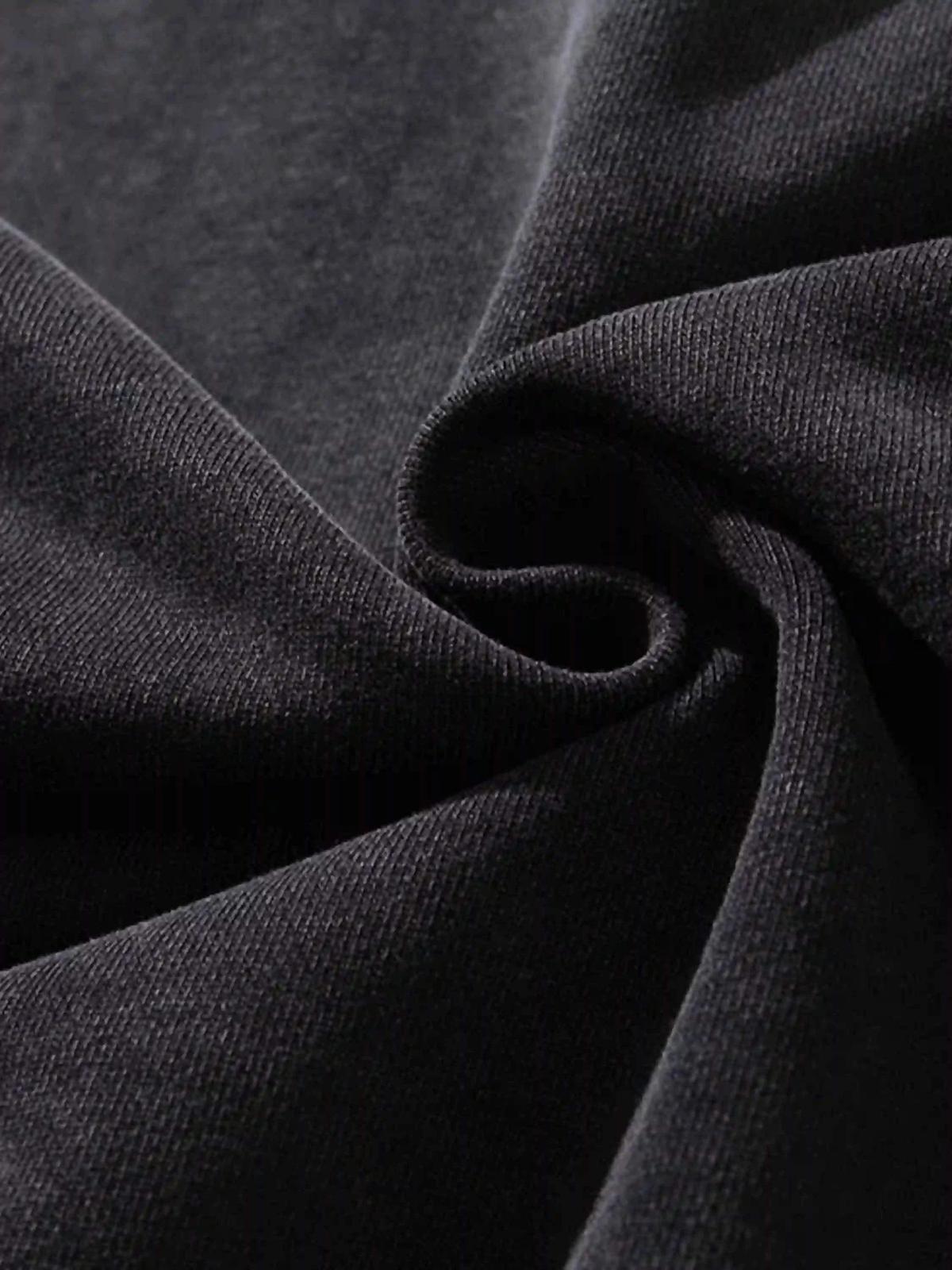 Concert Outfit Character Portrait Old Hip-Hop Loose Worn Hoodie Concert Outfit Character Portrait Old Hip-Hop Loose Worn Hoodie