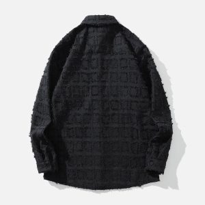 Concert Outfit Check Raw Long-Sleeved Shirt