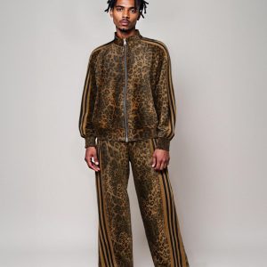 Concert Outfit Cheetah Print Suede Pants