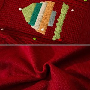 Concert Outfit Christmas Tree Design Sweater