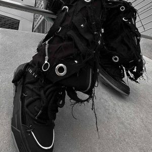 Concert Outfit Chunky Rope Shoes