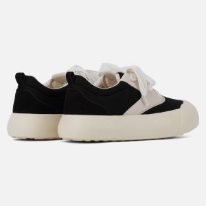 Concert Outfit Chunky Round-Toe Color-Block Rap Sneakers