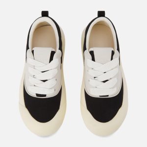 Concert Outfit Chunky Round-Toe Color-Block Rap Sneakers