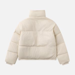 Concert Outfit Classic Stand Collar Puffer Coat