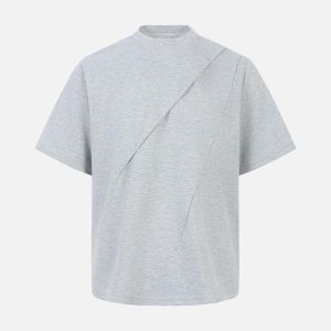 Concert Outfit Classic Tailoring Pleated T-Shirt