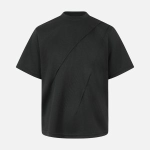 Concert Outfit Classic Tailoring Pleated T-Shirt