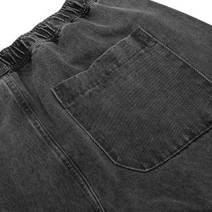 Concert Outfit Classic Washed Drawstring Baggy Jeans