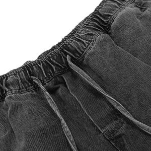 Concert Outfit Classic Washed Drawstring Baggy Jeans