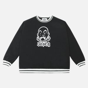 Concert Outfit Clown Print Sweatshirt