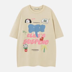 Concert Outfit Club Suspend Cartoon Tee