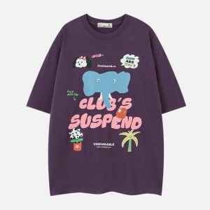 Concert Outfit Club Suspend Cartoon Tee