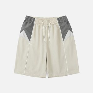 Concert Outfit Color Blocking Athleisure Shorts