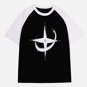Concert Outfit Color Blocking Deconstruct Star Tee