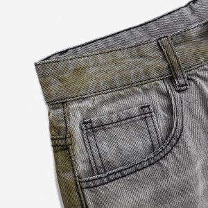 Concert Outfit Color Blocking Loose Jeans