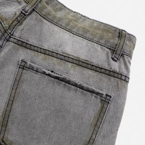 Concert Outfit Color Blocking Loose Jeans