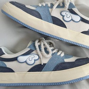 Concert Outfit Colorblock Canvas Wings Graphic Casual Shoes