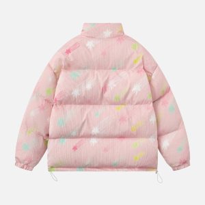 Concert Outfit Colorburst Cotton Coat