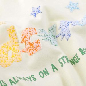 Concert Outfit Colorful Full Of Stars Printed T-Shirt