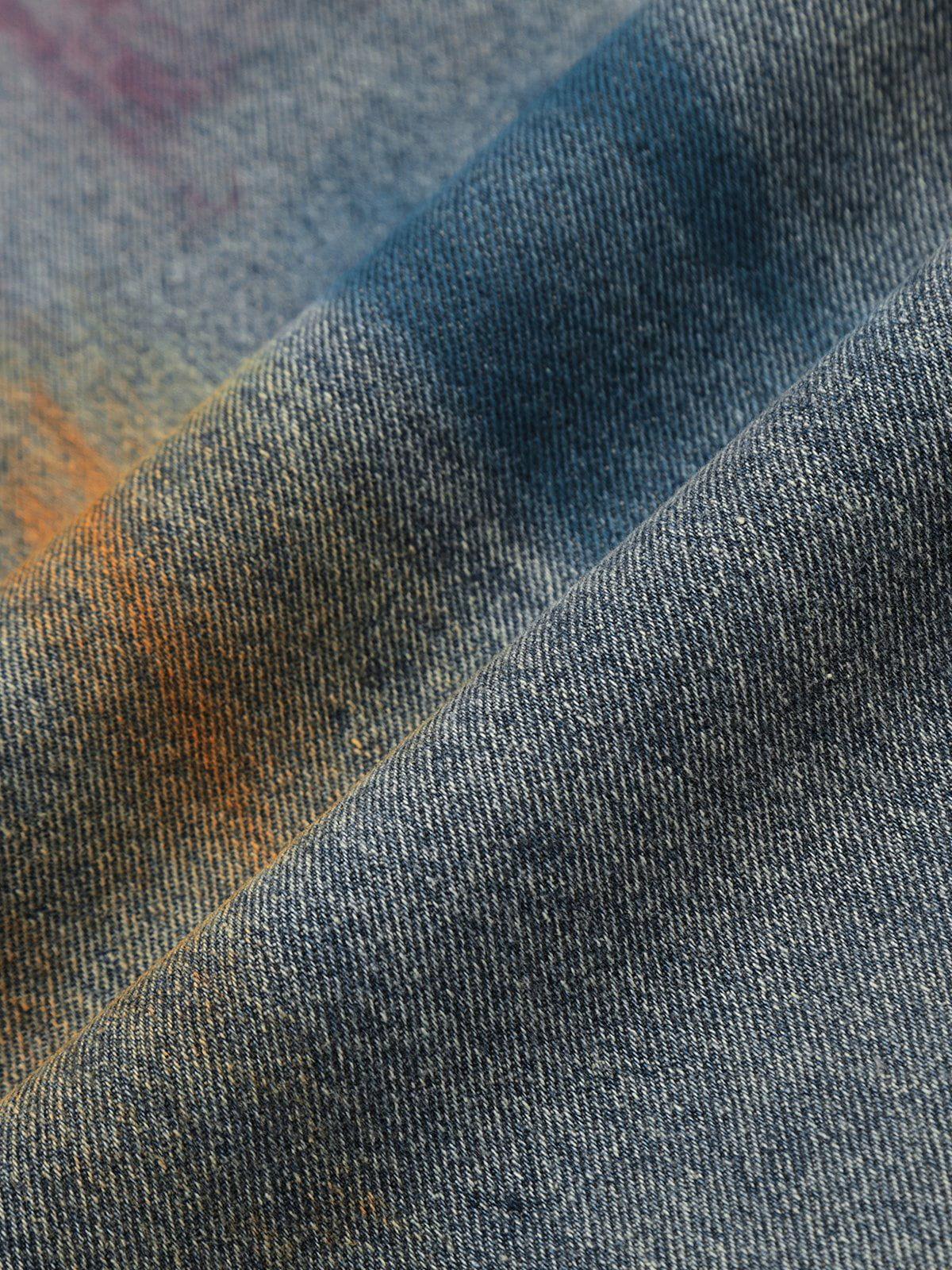 Concert Outfit Colorful Graffiti Jeans Concert Outfit Colorful Graffiti Jeans