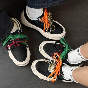 Concert Outfit Colorful Lace-Up Sneakers