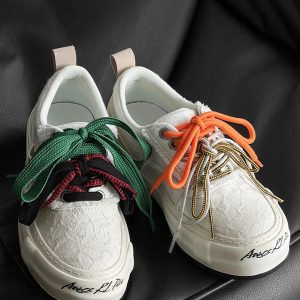 Concert Outfit Colorful Lace-Up Sneakers