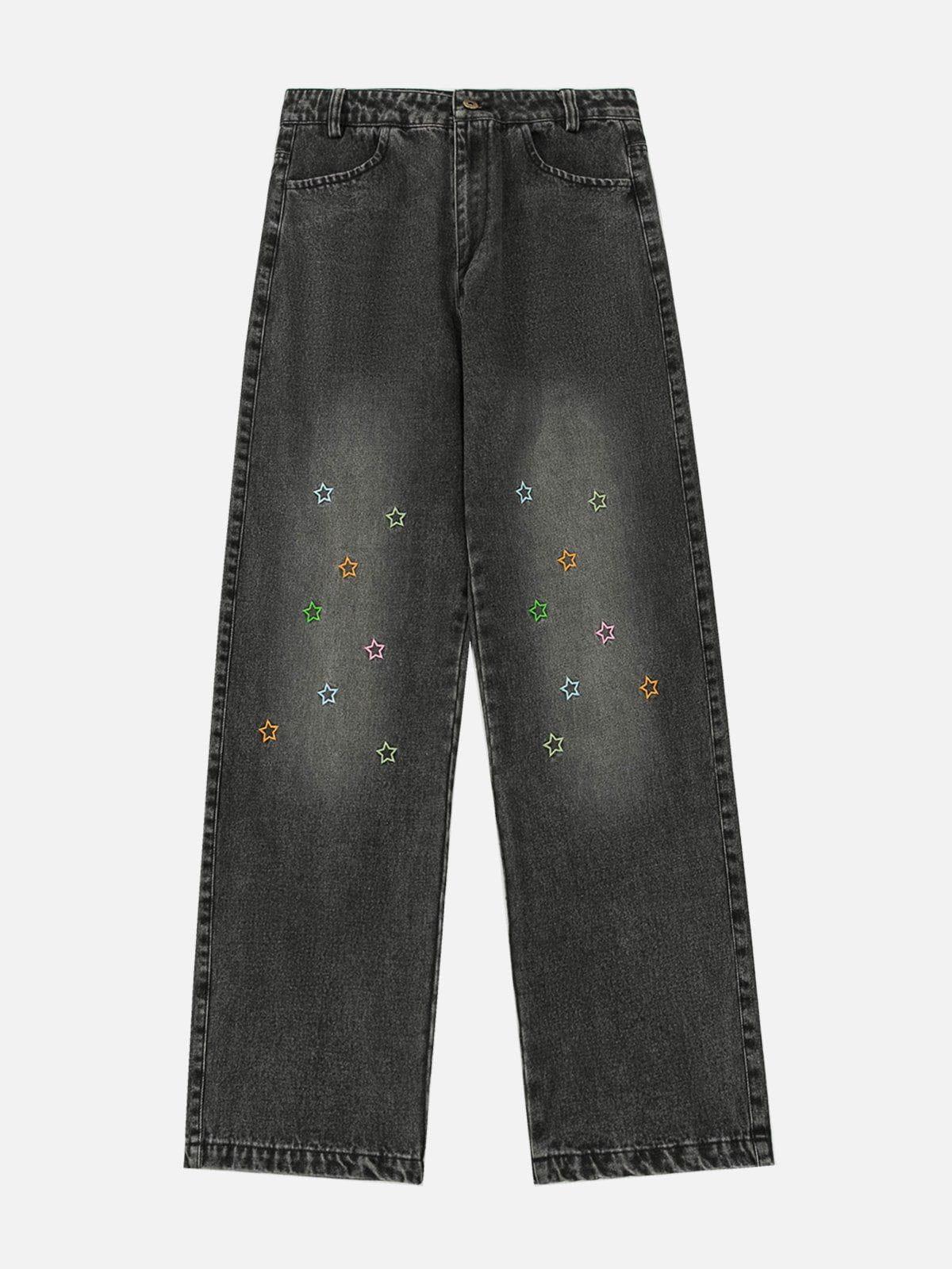 Concert Outfit Colorful Star Loose Jeans Concert Outfit Colorful Star Loose Jeans