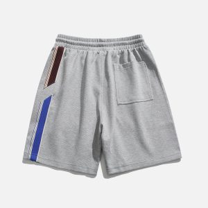 Concert Outfit Colorful Stripe Shorts