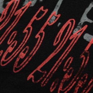 Concert Outfit Contrast Color Patchwork Print T-Shirt