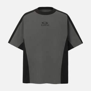 Concert Outfit Contrast Color Short Sleeve T-Shirt