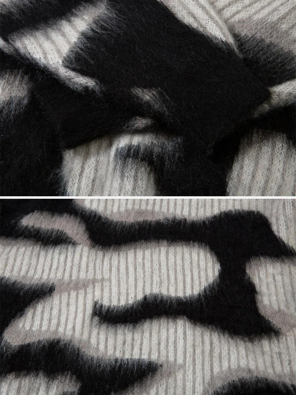 Concert Outfit Contrast Mohair Sweater Concert Outfit Contrast Mohair Sweater