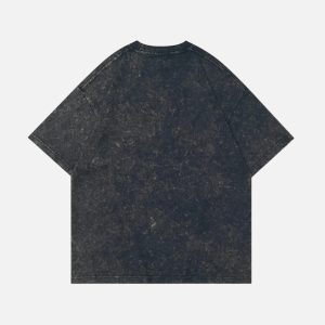 Concert Outfit Crack Letter Print Tee