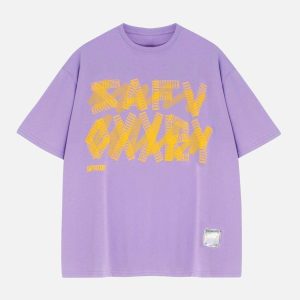 Concert Outfit Creative Alphabet Printed T-Shirt