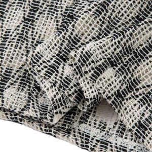 Concert Outfit Crochet Hollow Button-Up Shirt