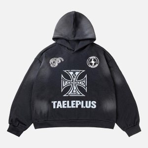 Concert Outfit Cross Graphic Hoodie