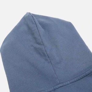 Concert Outfit Cross Lettering Embroidery Washed Hoodie