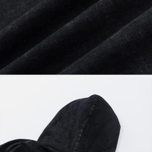 Concert Outfit Crossprint Washed Hooded Tee