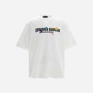 Concert Outfit Curious Garden Flower Embroidery High Street Tee