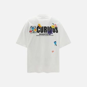 Concert Outfit Curious Garden Flower Embroidery High Street Tee