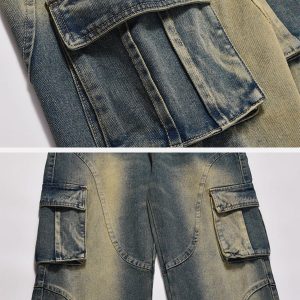 Concert Outfit Curved Patchwork Jeans