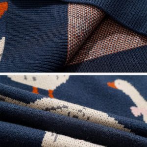 Concert Outfit Cute Duck Knit Sweater