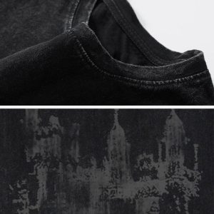 Concert Outfit Dark Castle Graphic Washed Tee